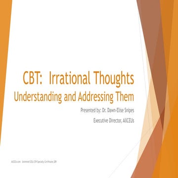 Irrational Thoughts: Understanding and Addressing Them