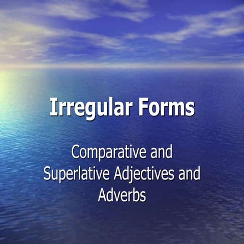 Irregular forms-power point