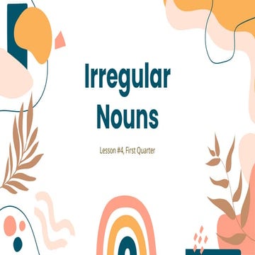 Regular and irregular plural nouns | PPTX