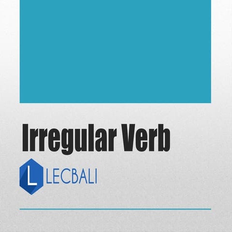 Belajar Irregular verb list