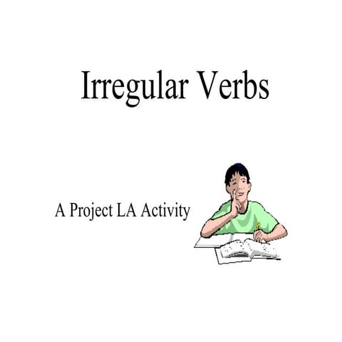 Irregular verbs