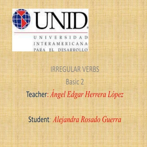 Irregular verbs