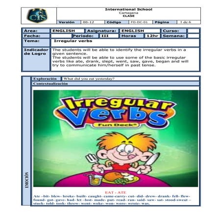 Irregularverbs1stgrade2