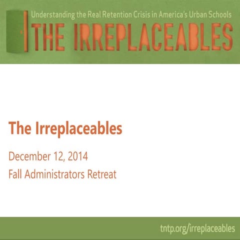 Irreplaceables briefing deck north carolina feb 2013 v3