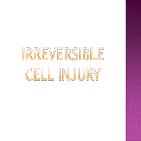Irreversible cell injury