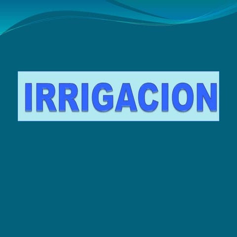 Irrigación