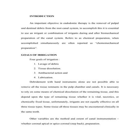Irrigation of root canals/ orthodontic course by indian dental academy