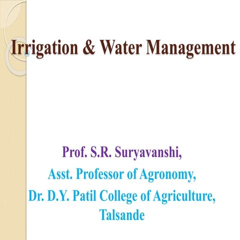 Irrigation 