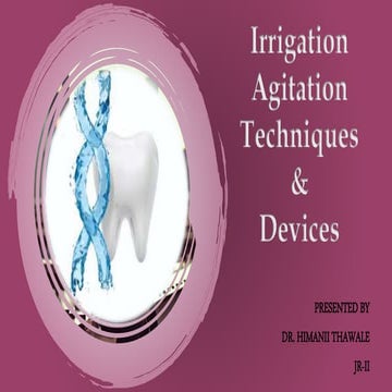 Irrigation agitation techniques