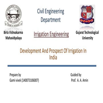 Irrigation history of india