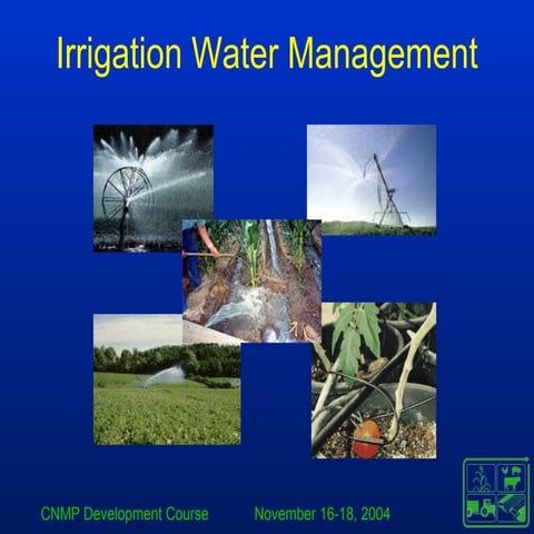 Irrigation water management 111012011501