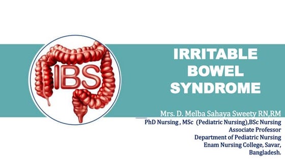 Nutraceutical in Irritable bowel syndrome (IBS) | PPT