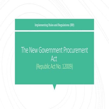 IRR of RA No. 12009 (Purpose and Governing Principles).pptx