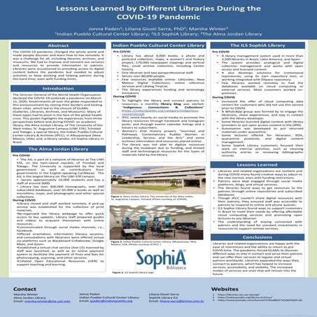 Lessons Learned by Different Libraries During the  COVID-19 Pandemic