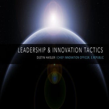 Part 2: Leadership & Innovation Tactics