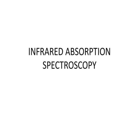 Ir spectroscopy