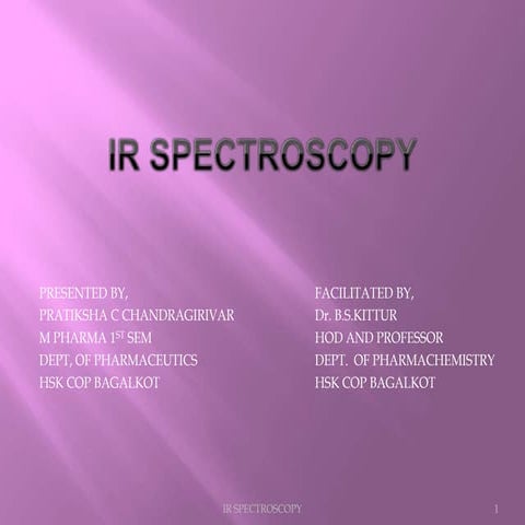Ir spectroscopy