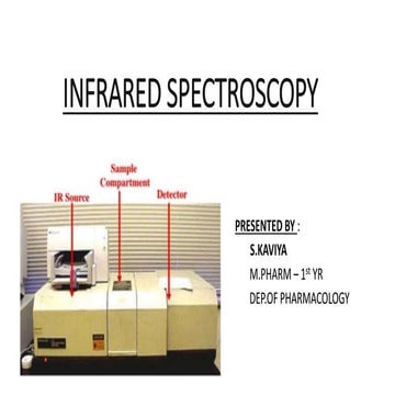 Infrared spectroscopy | PPTX