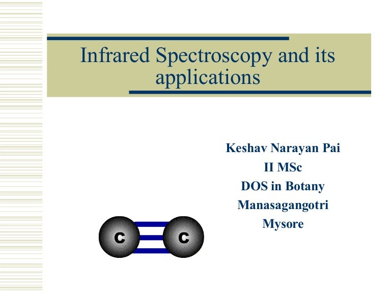Ir spectroscopy nd its applications copy