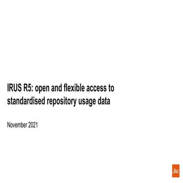IRUS R5: open and flexible access to standardised repository usage data