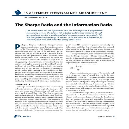 Ir vs sharpe_ratio