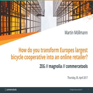 How do you transform Europes largest bicycle cooperative into an online retai...