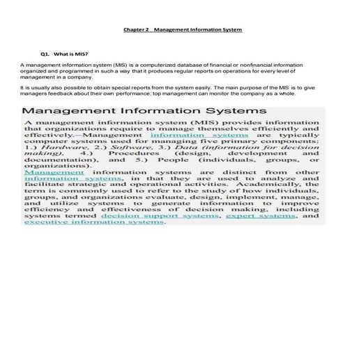 MIS chapter 2 quiz | DOCX