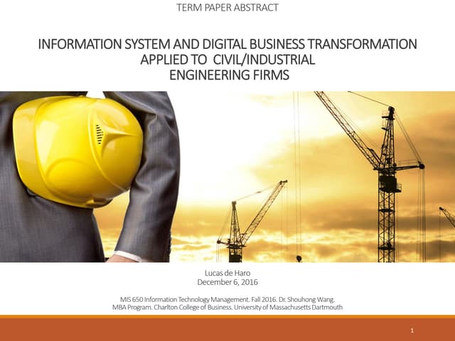 IS & Digital Business Transformatio...