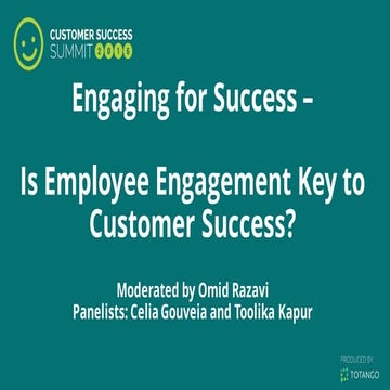 Is Employee Engagement Key to Customer Success | PDF