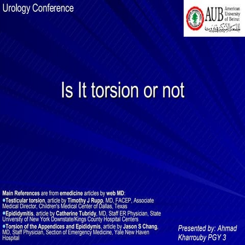 Is It Testicular Torsion Or Not