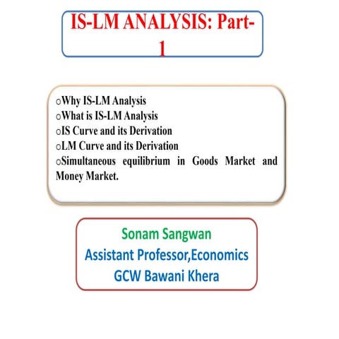IS LM analysis 