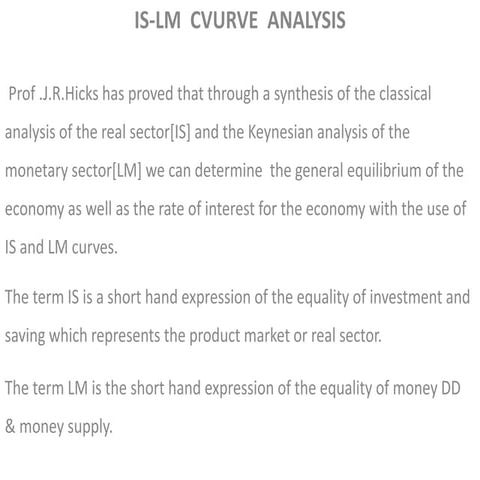 Is  lm curve 