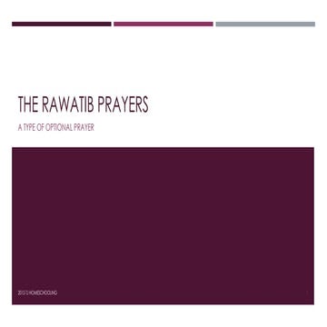 Learn about the optional Rawatib Prayers