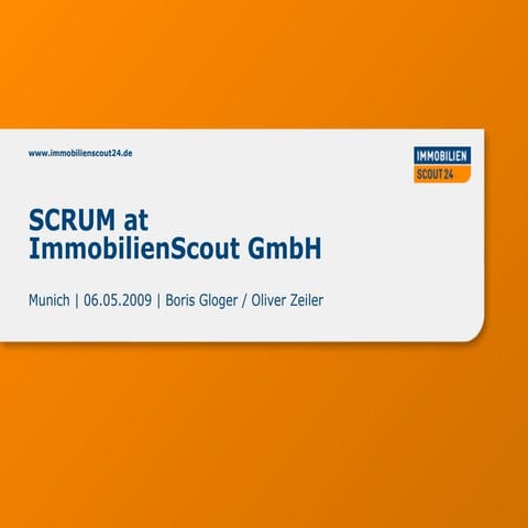 Scrum beim ImmobilienScout24.de