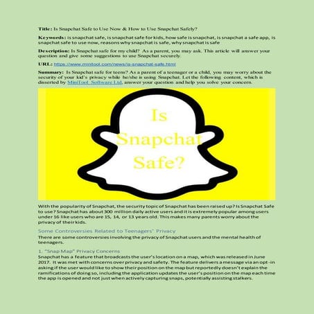 Is snapchat-safe | DOCX