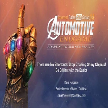 IS20G14 - There are No Shortcuts: Stop Chasing Shiny Objects! Be Brilliant wi...