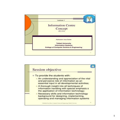 Is 414 lecture 1 (inform centremanag)