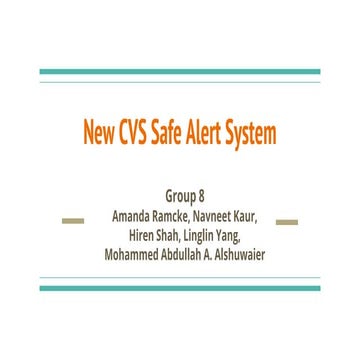 New CVS Pharmacy Safe Alert System | PPT
