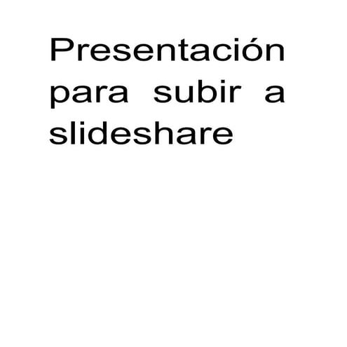 Presentación muda | PPT