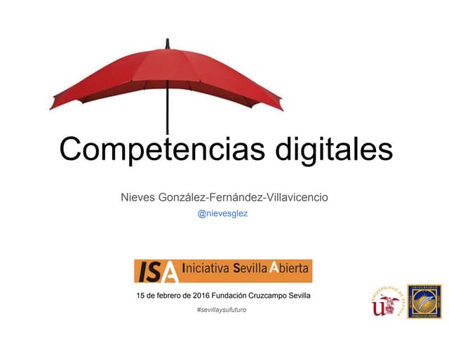Competencias digitales. Ciclo ISA Iniciativa Sevilla Abierta