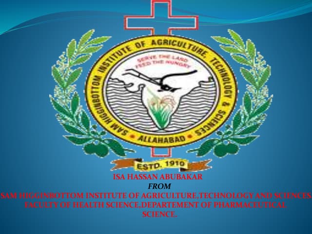 PHARMACEUTICAL BIOTECHNOLOGY BY PHARM.ISA HASSAN ABUBAKAR