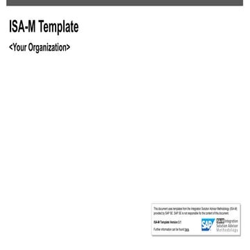 ISA M Template for cloud implemenation DRP