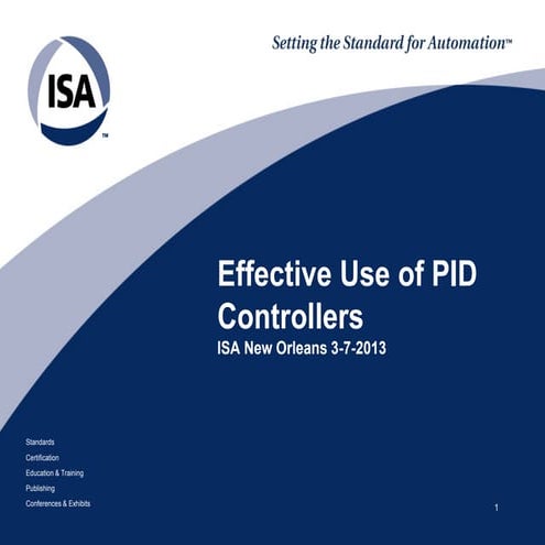 ISA Effective Use of PID Controllers 3-7-2013