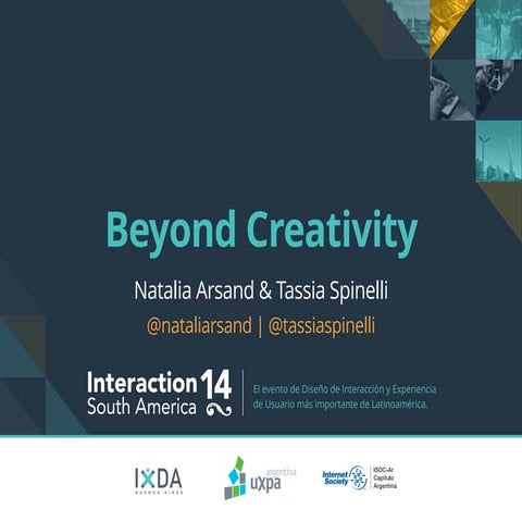 Beyond Creativity - A workshop about Design Thinking | PPT