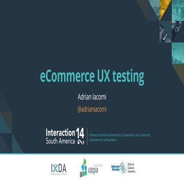 eCommerce UX testing 