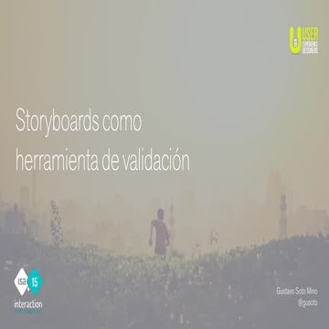 Storyboards como herramienta de validación