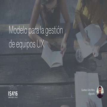 Modelo para gestión de equipos UX