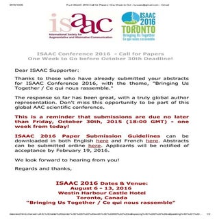 Isaac 2016 call for papers  one wee...