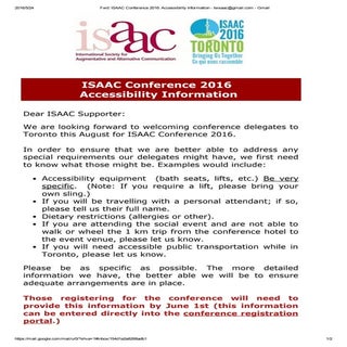 Isaac conference 2016  accessibilit...