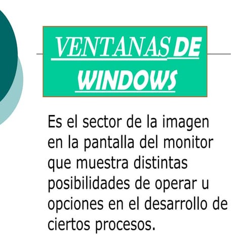 ELEMENTOS DE LAS VENTANAS DE WINDOWS